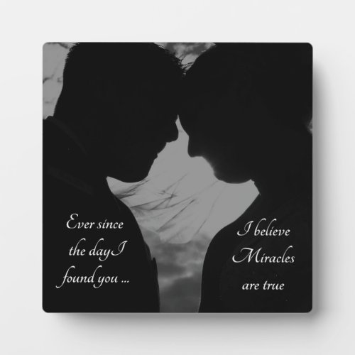 Sweet Romantic Couple I Love You Plaque Gift