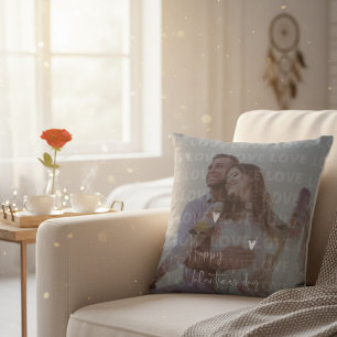 Sweet Romantic Couple Photo Love Keepsake Throw Pillow