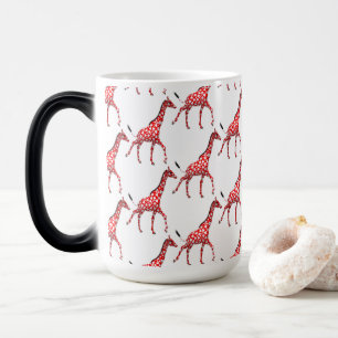 Sweet Romantic Giraffes Color Morph Mug