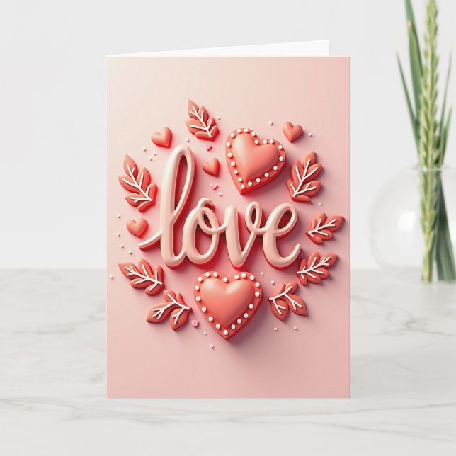 Sweet Romantic Love Card (Front)