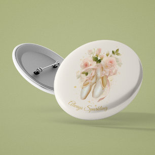 Sweet Rosé Ballet Soirée, custom Button