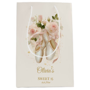 Sweet Rosé Ballet Soirée, custom Medium Gift Bag