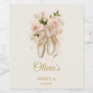 Sweet Rosé Ballet Soirée, custom Wine Label