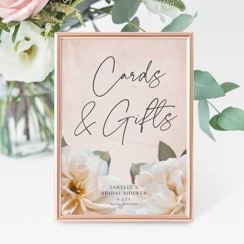 Sweet Rose Garden Bridal Shower Cards  Gifts Sign