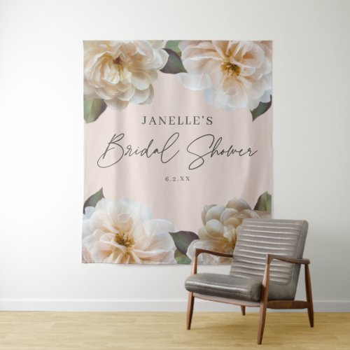 Sweet Rose Garden Wedding Bridal Shower Backdrop