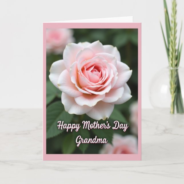Sweet Rose Mothers Day Card (Front)