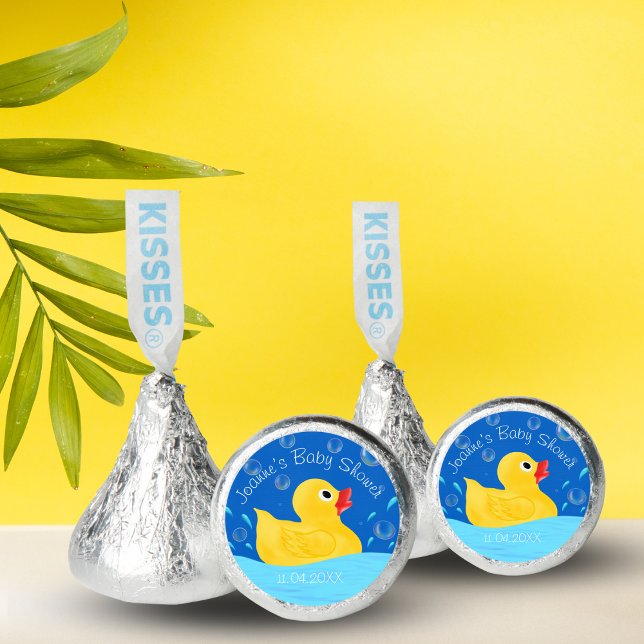 Sweet Rubber Ducky Bubbles Baby Shower  Hershey®'s Kisses® (Quack-tastic Addition to Your Rubber Ducky Baby Shower: Adorable Favor Bag Stuffers!)