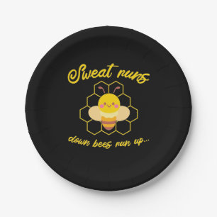 Sweet Runs Down Bees Run Up Paper Plates
