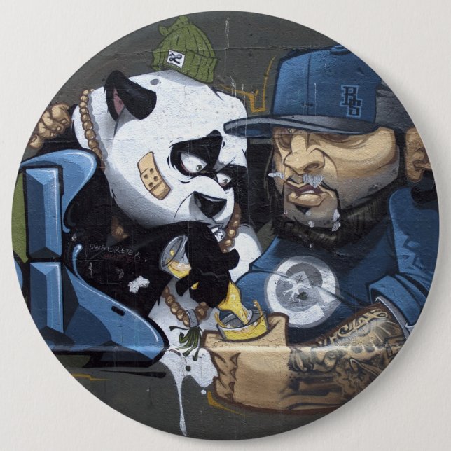Sweet Sad Panda Found A Buddy Button (Front)
