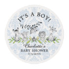 Sweet Safari Animals Baby Shower Cupcake