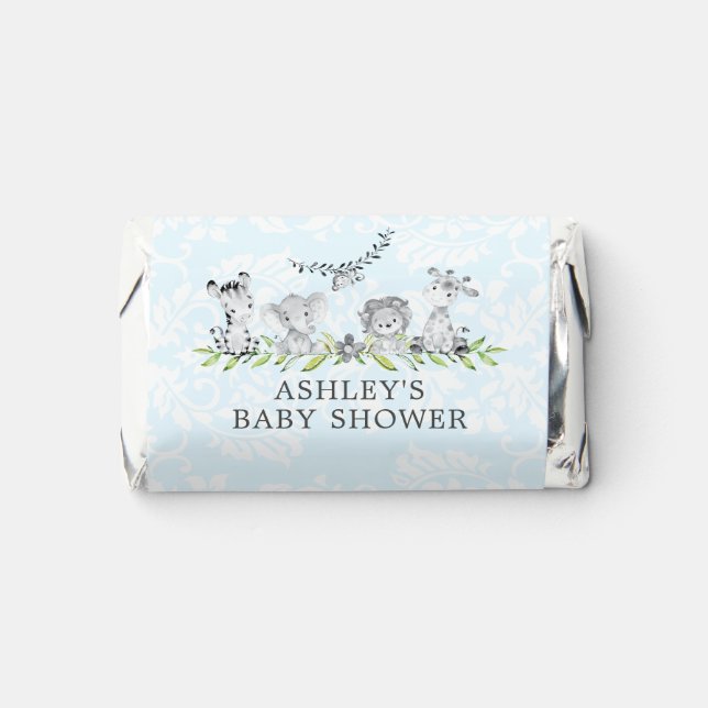 Sweet Safari Animals Baby Shower  Hershey's Miniat Hershey's Miniatures (Front)