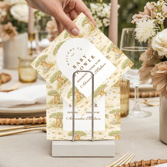 Sweet Safari Animals Baby Shower Napkins (Creator Uploaded)
