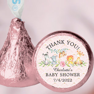 Sweet Safari Animals Thank You Hershey®'s Kisses®