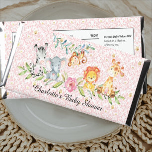Sweet Safari Baby Shower Hershey Bar Favors