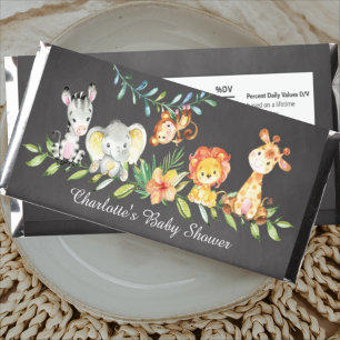 Sweet Safari Baby Shower Hershey Bar Favors