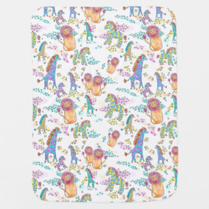 sweet safari cute jungle baby blanket