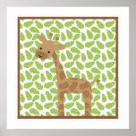 Sweet Safari Little Giraffe Nursery Wall Art at Zazzle