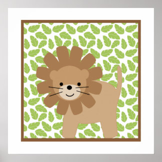 Sweet Safari Little Lion Nursery Wall Art