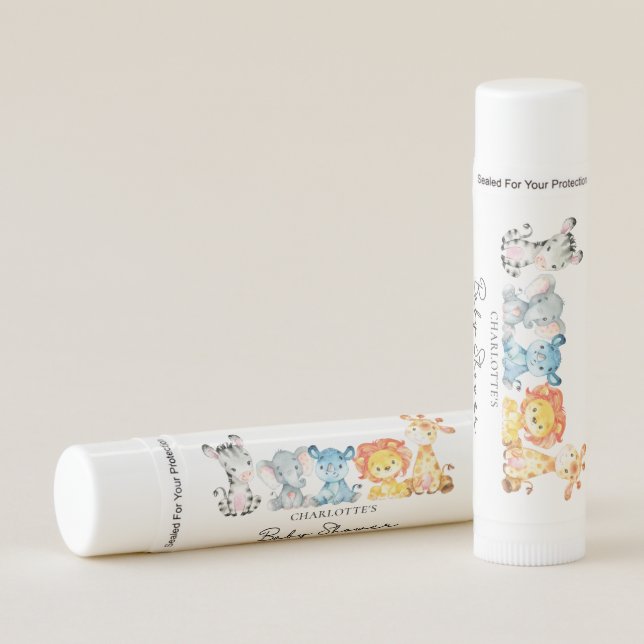 Sweet Safari Pink Elephant Lip Balm (Front)