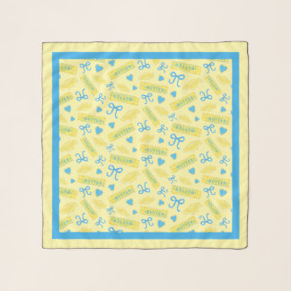 Sweet & Salty Butter Bows and Hearts Pattern Scarf
