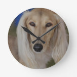 Sweet Saluki Wall Clock