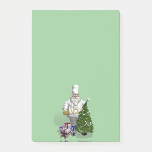 Sweet Santa Claus Chef Post-it Notes