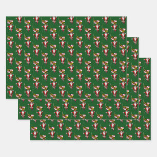 Sweet Santa Claus Visits Maryland Wrapping Paper Sheets