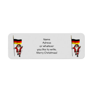 Sweet Santa Claus With Ensign Of Germany Label