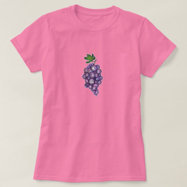 Sweet Sapphire Grapes T-Shirt (Design Front)