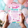 Sweet Sassy and Seven Ice Cream and Cake Birthday Invitation