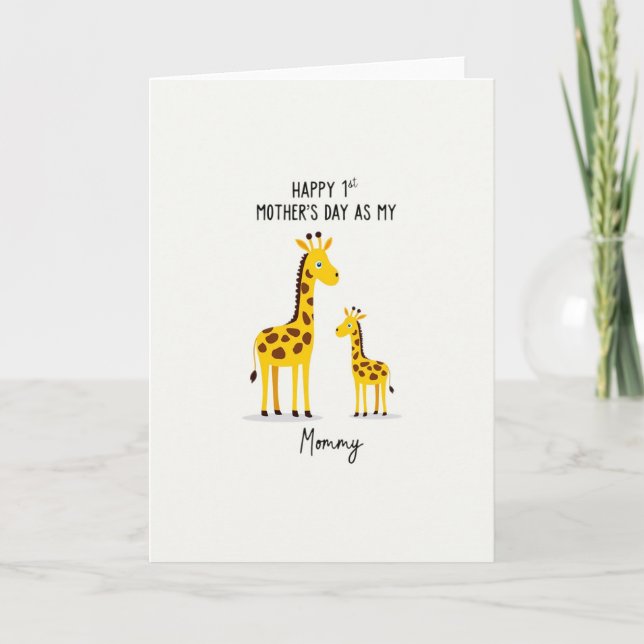 Sweet Savanna Motherhood Card (Front)