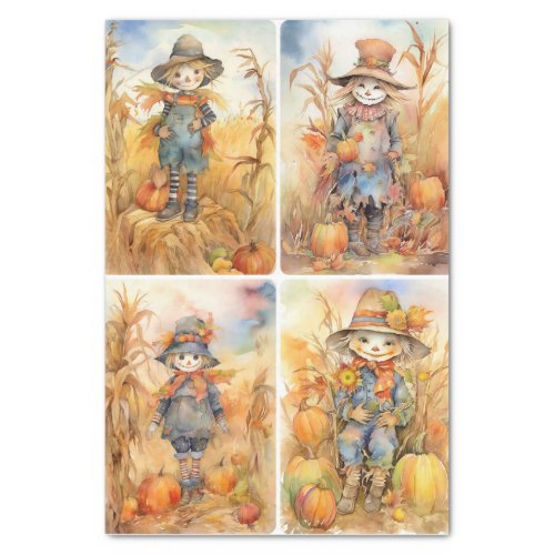 Sweet Scarecrows Tissue Paper