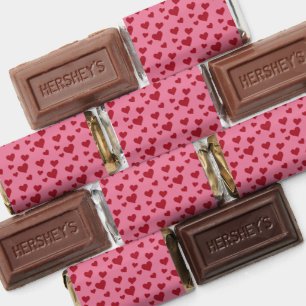 Sweet Scatter Hearts - Candy Pink & Red Hershey's Miniatures