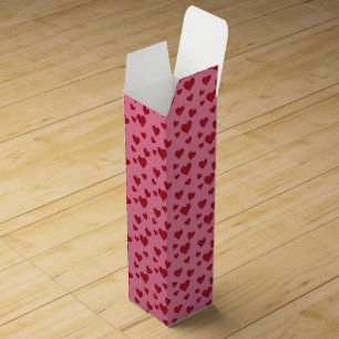 Sweet Scatter Hearts - Candy Pink & Red Wine Box