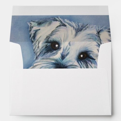 Sweet Schnauzer Puppy Envelope