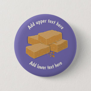 Sweet Scottish Tablet - Candy from Scotland on a Button