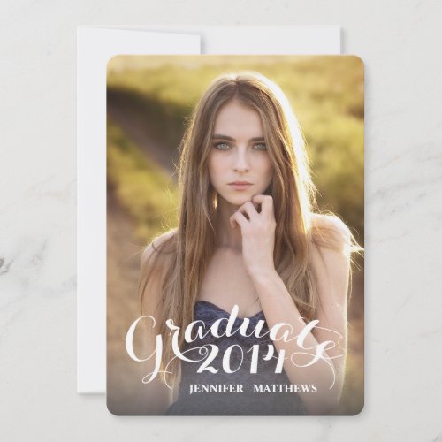 Sweet Script | Graduation Party Invitation