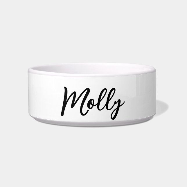 Sweet script pet name custom bowl (Front)
