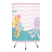 Sweet Sea Ocean Whale Baby Nursery Lamp (Back)