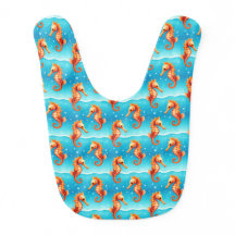 Sweet seahorse pattern ocean bubbles charming 