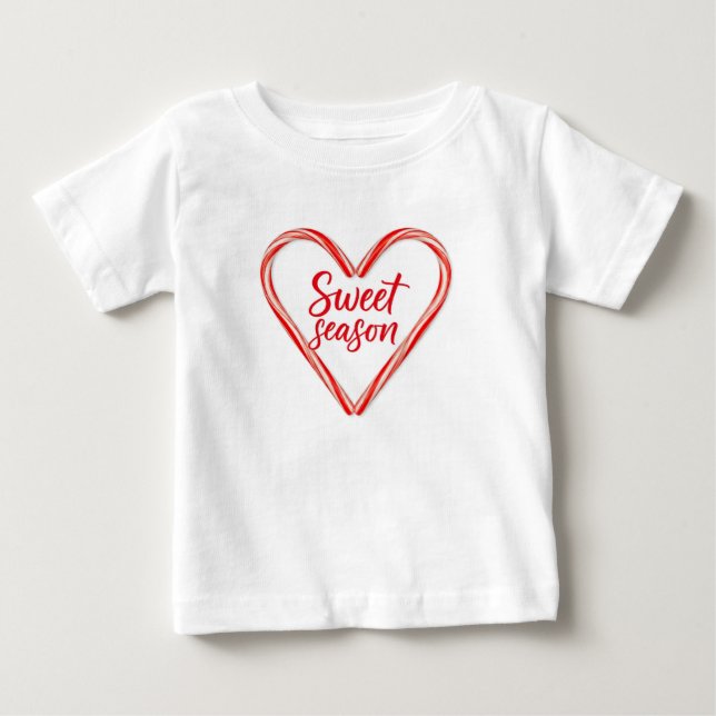 "Sweet Season & Snow Much Fun Christmas Baby T-Shi T-Shirt (Front)