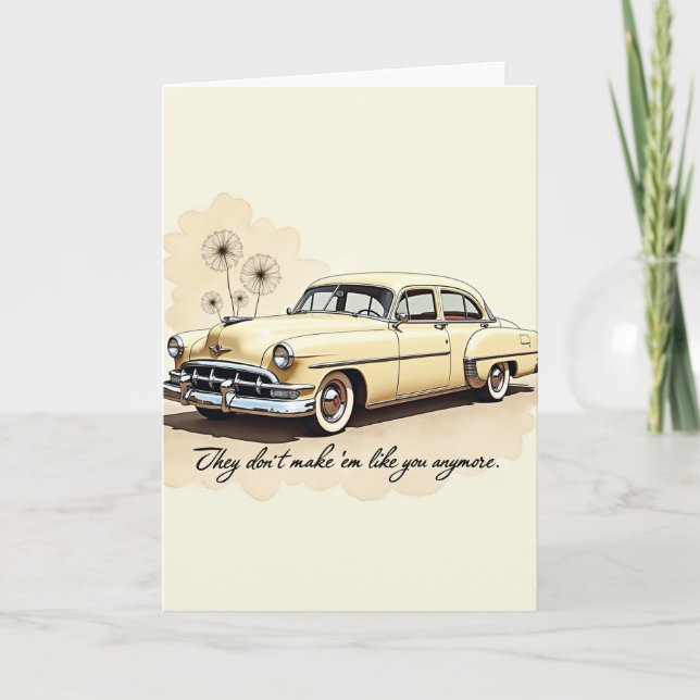 Sweet Sedan Fathers Day Card (Front)