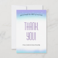 Sweet Sentiment Baby Shower Thank You Card