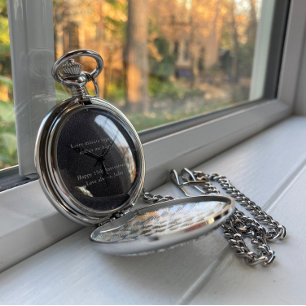 Sweet Sentimental Classic 15th Anniversary Gift Pocket Watch