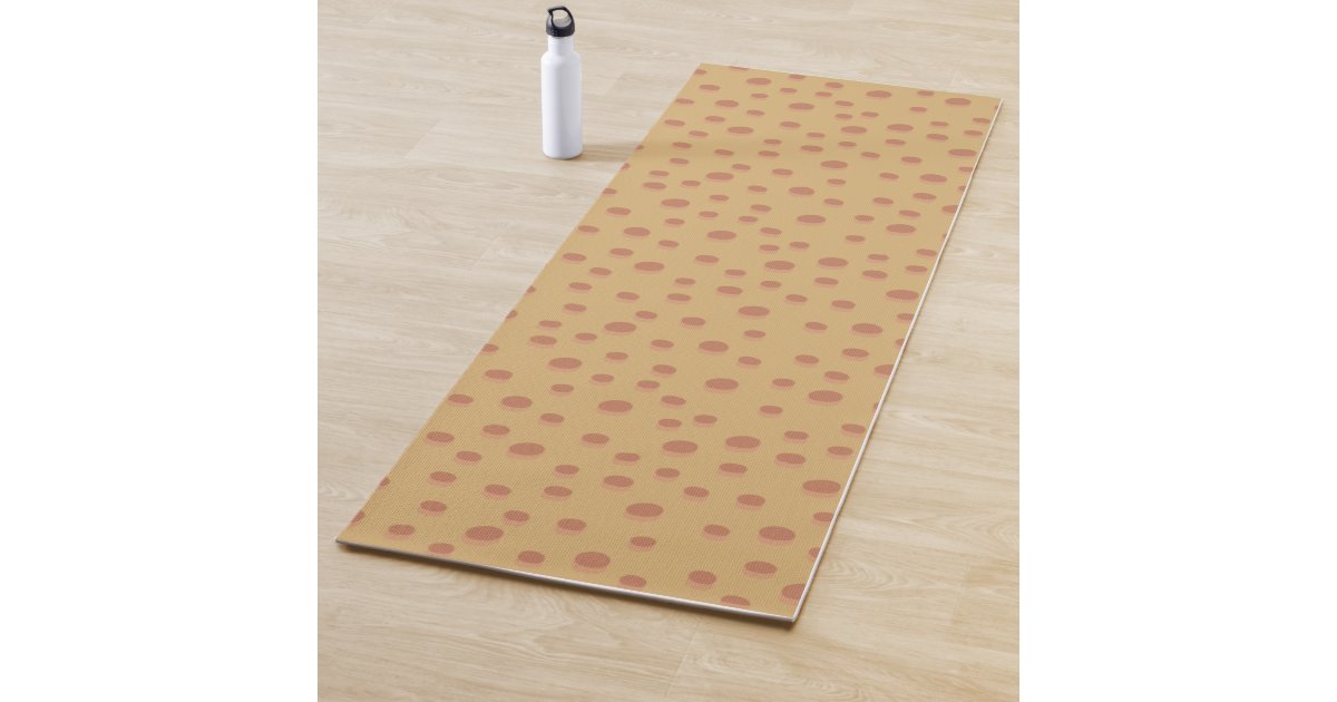 Modern minimal abstract geometric ice cream colors yoga mat, Zazzle