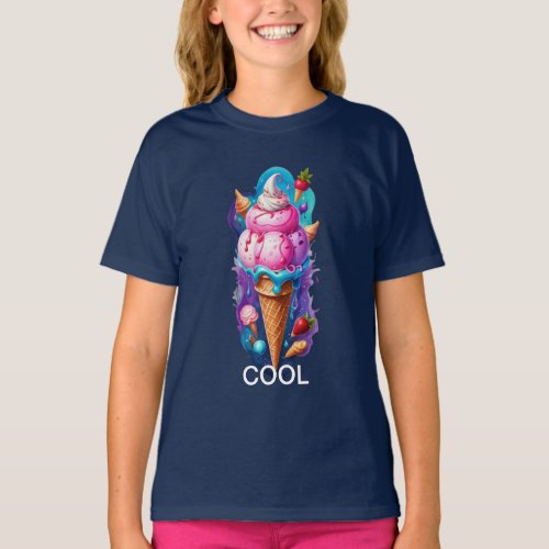Sweet Serenity Tranquil Ice Cream Poster Designs T_Shirt