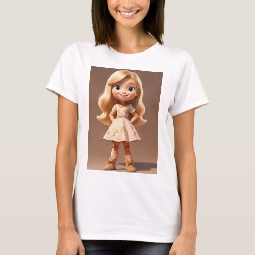 Sweet Serenity Whimsical Sugar Cookie Maiden wit T_Shirt
