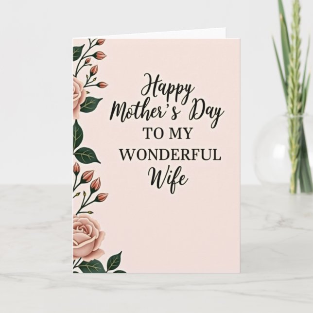 Sweet Serif Mothers Day Card (Front)