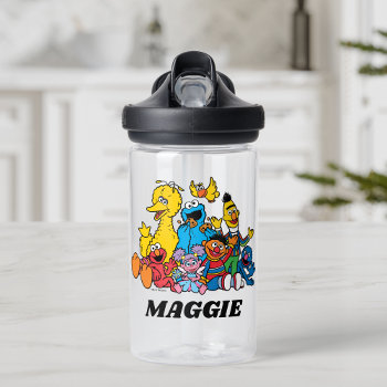Sweet Sesame Street Pals | Add Your Name Water Bottle by SesameStreet at Zazzle