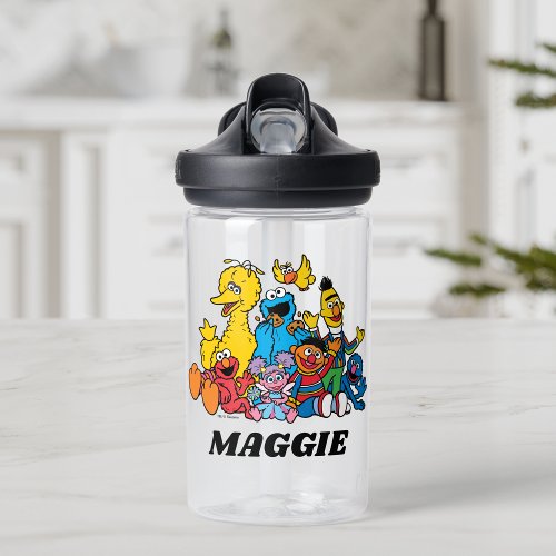 Sweet Sesame Street Pals  Add Your Name Water Bottle